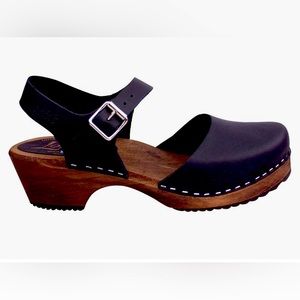 Black Lotta from Stockholm Dark Wood Clog 🖤